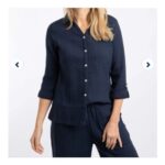 Suria Double Cloth Shirt Navy