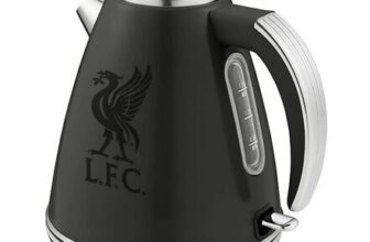 Swan SK19020LIVBN Liverpool FC Retro Jug Kettle – Black 1.5L 3kW