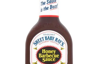 Sweet Baby Rays Honey BBQ Sauce, Sweet Barbeque Sauce, 510ml Single Bottle (S&S £2.85/£2.55)