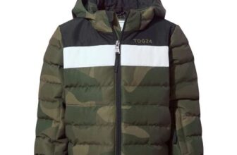 Swift Kids Ski Jacket – Khaki Pixel Camo/Black