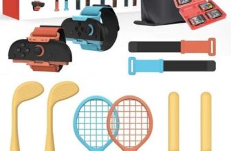 Switch Sports Accessories 12-in-1 Bundle Set for Nintendo Switch/OLED/Switch 2
