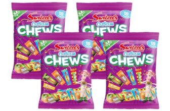 Swizzels Curious Chews 171g White Pack of 4