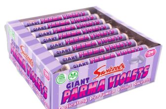 Swizzels Giant Parma Violets Rolls, 24 Pack (24 x 40g), Floral Flavour Retro Sweets with Classic Parma Violet Taste for Sharing (S&S £6.31)