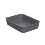TATAY A5 Baobab Plastic Storage Basket, Grey
