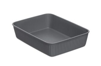 TATAY A5 Baobab Plastic Storage Basket, Grey