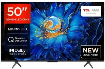 TCL 50 Inch C6KS 4K QLED Mini-LED Smart Google TV 50C6KS – Free 2 Yr Warranty – w/code – Reliant Direct (UK Mainland)