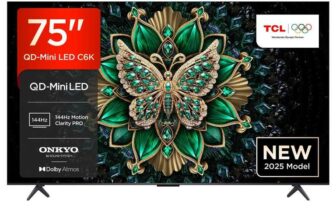 TCL 75C6K 75 Inch Mini LED Smart TV