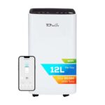TCP Smart Dehumidifier 12L/Day, WiFi & App Control, HEPA Filter, 2L Tank, Removes Damp, Mould & Condensation