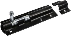 TIMCO 4 Straight Tower Bolt – Black