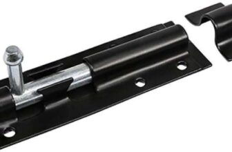 TIMCO 4 Straight Tower Bolt – Black