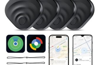 TIMU Smart Tracker Tag 4 Pack for iOS and Android