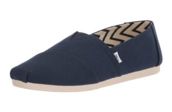 TOMS Men Alpargata Navy Recycled Cotton Canvas UK7.5