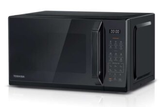 TOSHIBA Black Mirror Microwave 20Liter 800W Digital Solo Small Microwave