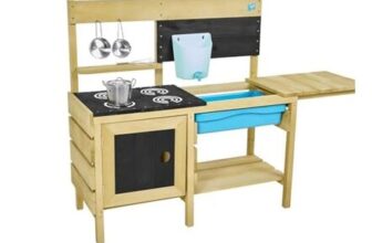 TP Toys Deluxe Wooden Mud Kitchen Outdoor Playset Ages 3
