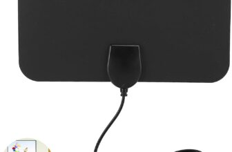 TV Aerial Indoor, Indoor TV Aerials with Strong Signal Uk, Digital Ariels for TVIndoor, for Freeview Channels – Ultra Thin TVAriels for Stronger Signal with 13 Ft Long Cable