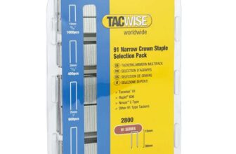 Tacwise 0204 Selection Pack of Type 91 / 15 -30 mm Galvanised Narrow Crown Staples, Pack of 2800