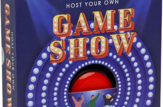 Talking Tables Host Your Own Gameshow Quiz Game with Buzzer Interactive and Fast Paced Fun for Friends & Family to play at Christmas, New Year or any Party Ideal Xmas Gift