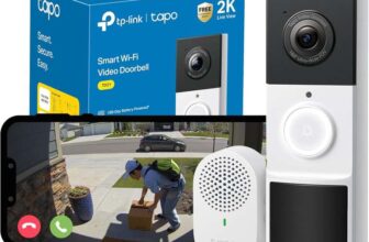 Tapo TD21 Smart Battery 2K Video Doorbell Chime Included – 160 DFOV Ultra-Wide, No Monthly Fee – W/Code