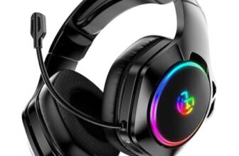 Tatybo Wireless Gaming Headsets for Ps5 Ps4 PC, 2.4GHz USB