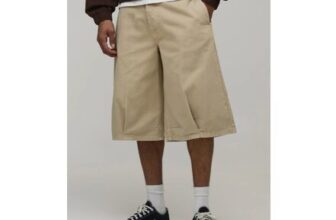 Taupe Balloon Fit Pleated Jorts