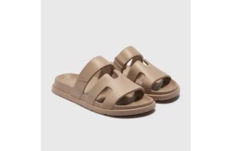 Taupe EVA Double Strap Sandals
