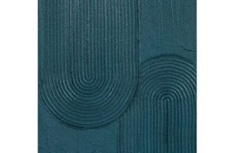 Teal Textured Abstract Art – Teal