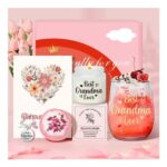 Tecanne Gifts for Grandma Personalised Glass Grandma Birthday Gifts
