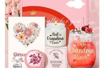 Tecanne Gifts for Grandma Personalised Glass Grandma Birthday Gifts
