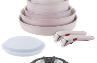 Tefal Ingenio Serenity 11-Piece Cookware Set – Pink