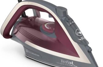 Tefal Ultraglide Steam Iron, 2800W, 210 g/min Steam Boost, 50 g/min Continuous Steam, 250ml Water Tank, Durilium Non Stick Soleplate, Auto Off Anti Drip Anti Scale, FV5872