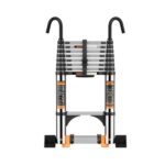 Telescopic Ladder,3.2M Stainless Steel Thickened High-Strength Loft Ladder