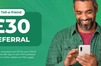 Tell-a-Friend Referral – £25 Cashback & £10.00 Sign Up Bonus for Your Friend (When Friend Reaches £10 Cashback) – £30 for Plus Members