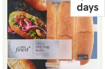 Tesco Finest Brioche Hot Dog Rolls 4 pack – Clubcard Price