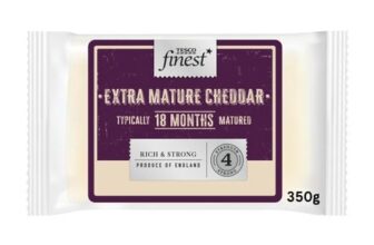 Tesco Finest Extra Mature English Cheddar Cheese 350g