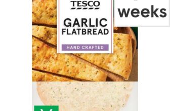Tesco Garlic Flatbread 225g – Clubcard Price