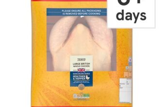 Tesco Large Whole Chicken 1.7-2.1kg (Clubcard)