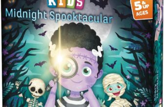 Thames & Kosmos EXIT Kids Midnight Spooktacular Card Game Escape Room Fun for Children & Parents 14 Players Ages 5 Spooky Family Game Night Beginner Mystery Challenge