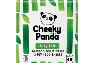 The Cheeky Panda Bamboo Toilet Rolls Bulk Buy 48 Rolls of 3 Ply