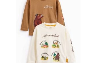 The Gruffalo Character Print Long Sleeved T-Shirts 2 Pack 1-2 Years
