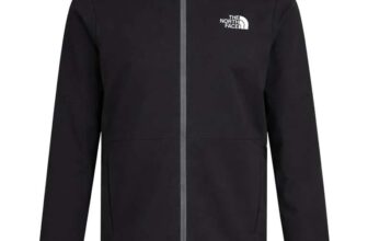 The North Face Boys On The Trail Hooded Full Zip Jacket (TNF Black-TNF White / Stormy Blue – Size: S-XXL ) – W/Code