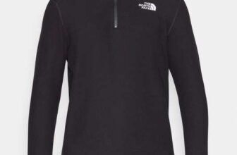 The North Face Glacier 100 1/4 zip fleece in black – Sizes S to 2XL w/code