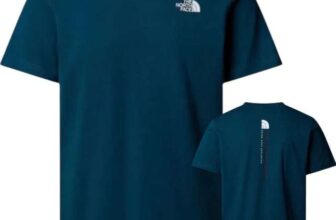 The North Face Mens Vertical Logo SS T Shirt (Midnight Petrol/Black/White) – S/M/L/XL/2XL