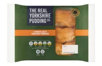 The Real Yorkshire Pudding Co. 6 Proper Tasty Yorkshire Puddings 228g