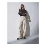 The Set 2 Pack Cord Wide Leg Jeans Cream/Black