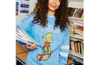 The Simpsons X Skinnydip Bart & Lisa Varsity Knitted Jumper