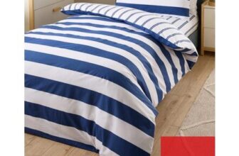 The Very Collection Stripe Kids Duvet Cover Set – Single, Blue