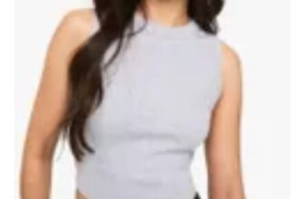 Thick Binding v Hem Rib Vest Size 10 & 12