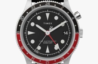 Timex Waterbury GMT Quartz Black Dial Mens Watch TW2W22800 (Free C&C)