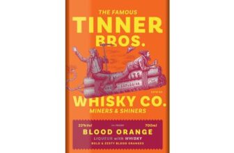 Tinner Bros Blood Orange Whisky Liqueur Juicy Orange & Zesty Citrus 22% 70cl