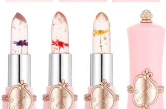 Tinted Lip Balm, Colour Changing Lip Balm 3Packs Clear Flower Jelly Lipstick Nutritious Moisturizer Balm Natural Lip Protection Lip Repair Gifts For Teenage Girl (RedYellowPurple)